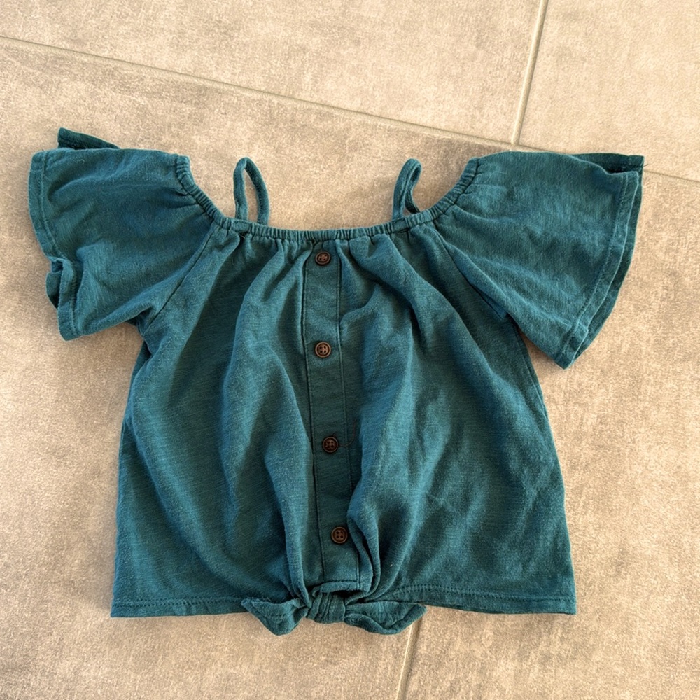 *Gently Worn* Vitamins Baby- Mint Quilted Jacket & Art Class Dk. Green Top - 18M - Picture 8 of 12